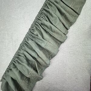 JCPenney Green Valance with Gold Accents